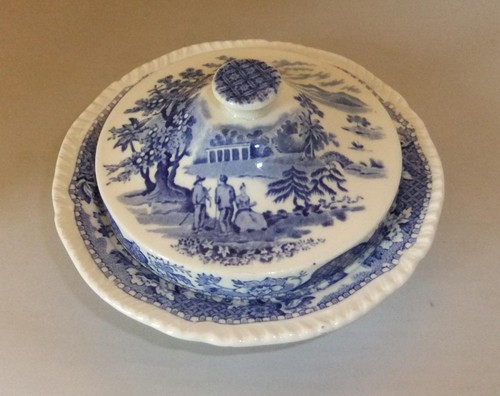 Vintage blue white - &,