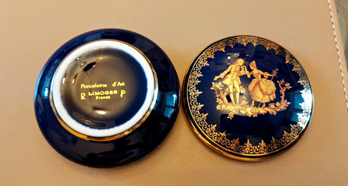 22k limoges navy blue - limoges,