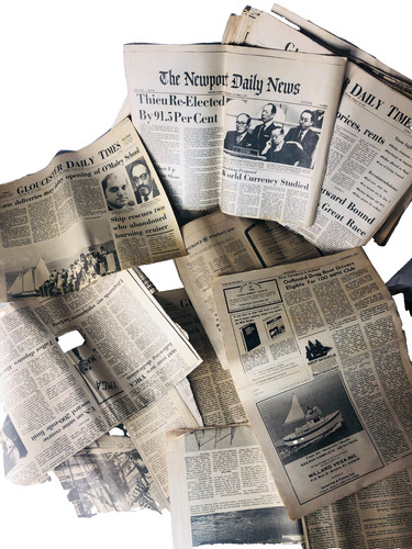 Yacht boat newspaper - newspaper, large