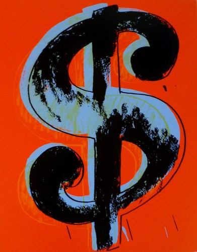 Andy warhol dollar sign red - andy,