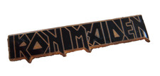 Original vintage IRON MAIDEN logo Heavy Metal Band hard enamel pin badge 1980s