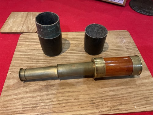 Antique small brass telescope - small,