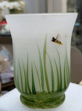 Vintage Hurricane Glass Lamp