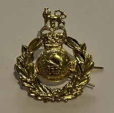 New Royal Marines Gold Colour Cap Badge British Military