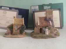 Lilliput Lane - "Potters Beck" + "Wedding Bells" - Box And Deeds