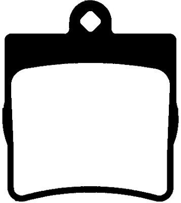 Abtex rear brake - pad, set