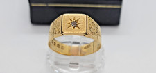 18ct Gold Mens Ring Diamond