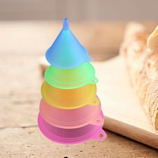  5 Pcs Mini Separating Funnel Colorful Funnels Liquid Transferring
