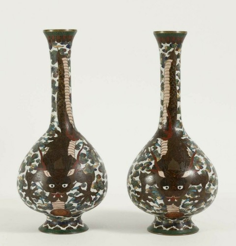 Pair chinese white ground - pair,