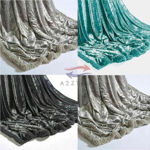 Crushed velvet sofa bed - sofa,