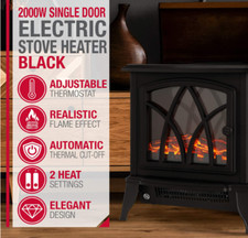 2000w black electric fireplace - 2000w,