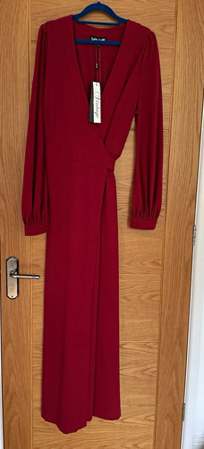 Ossie clark red wrap around - ossie,