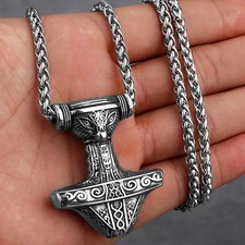 Silver Thor's Hammer Mjolnir