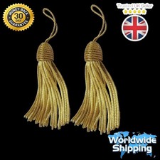 Gold Bullion Tassels pair"10CM" For Army Uniform' church Vestments, Decoration.