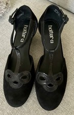 HOTTER Darcy Black Suede
