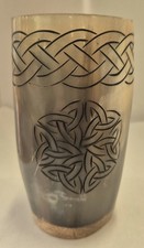 Buffalo Horn mug with Celtic