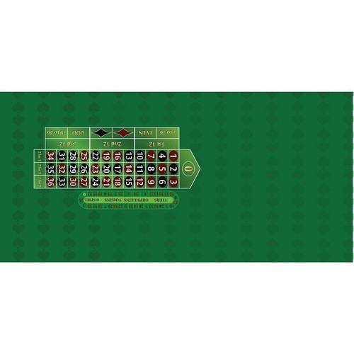 Roulette table layout - table, felt