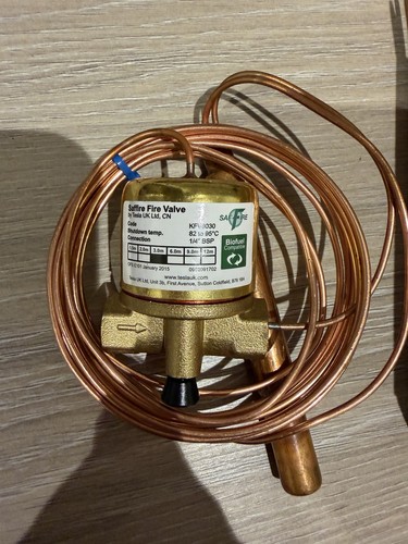 Fire valve for oil - , boiler