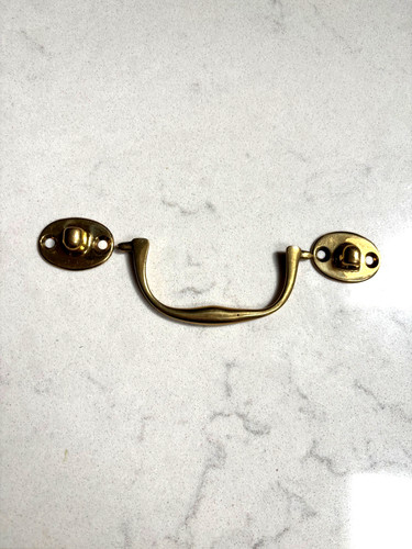 Vintage brass drop handle - vintage,