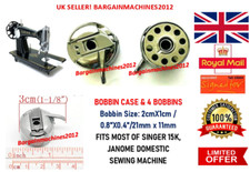 BOBBIN CASE & 4 BOBBINS FITS