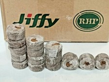 10 - 50 JIFFY 7C 30MM COCO COIR PELLETS - FILLING PLUG TRAYS EXPAND QUICKLY 