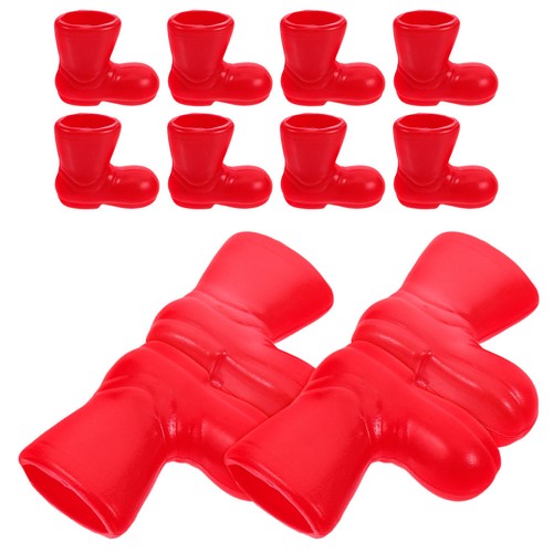 6pairs miniature santa boots - 6pairs,