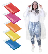 2X Adult Emergency Rain Poncho