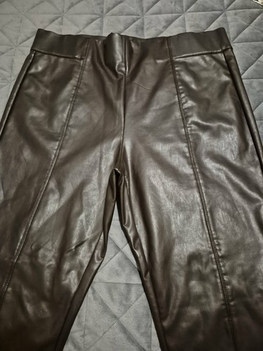 Brown faux leather - faux, by