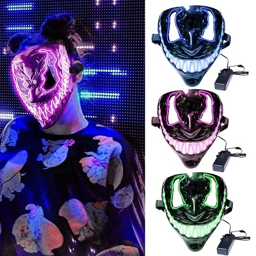 Light plastic venom mask - light, up