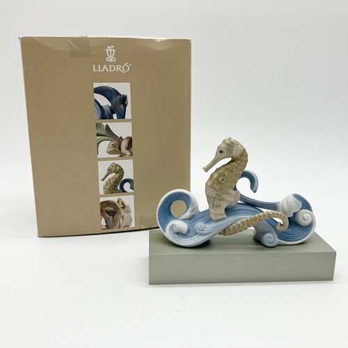 Lladro 8176 seahorse figurine - lladro,