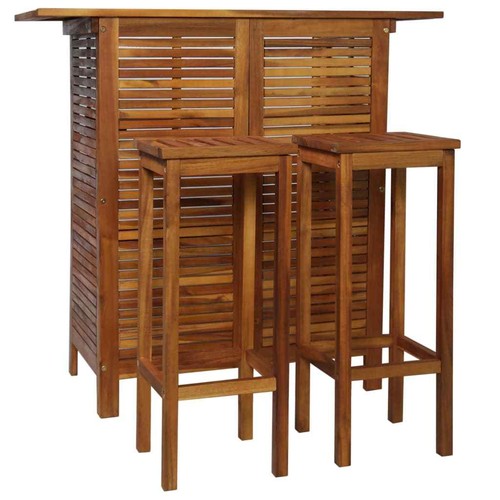 3pc bar set table chairs - 3pc,