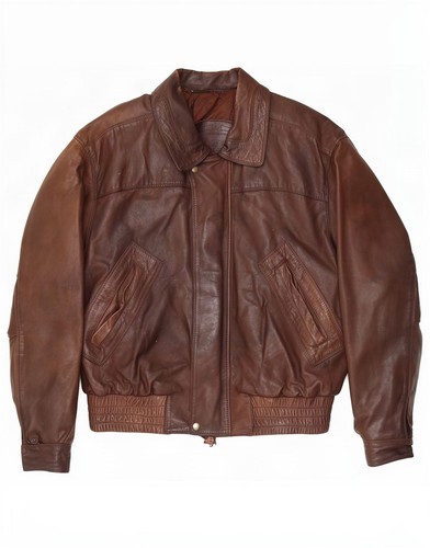 Vintage mens leather - leather, jacket
