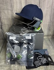 Shrey Koroyd Titanium Grill Cricket Helmet Blue Brand New Size 55cm - 58cm