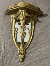 OLD VINTAGE Gold Chalkware