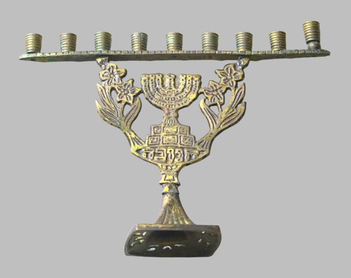 Judaica candle menorah - judaica,