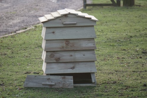 Large wood wooden beehive - large,,