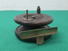 Vintage 3.5" Wooden & Brass