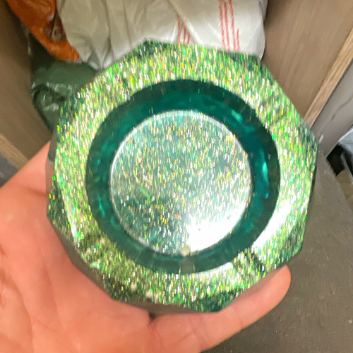 Handmade green silver - green,