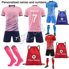 Football Kids Boys Girls kit Shirt Sets Personalized Birthday Christmas Gift