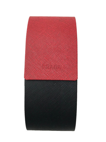 Saffiano black red - black,