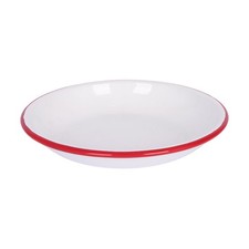 White Enamel Pasta Bowl - 20cm