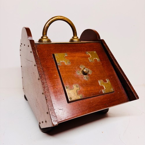 Antique vintage wooden coal - antique,