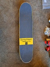 COMPLETE SKATEBOARD BLUEPRINT TEAM EDITION SPRAY HEART