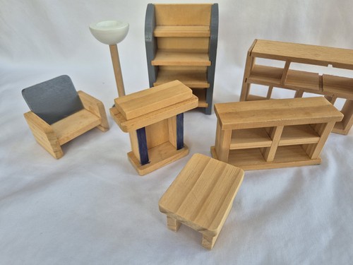 Various dolls house wooden - dolls,