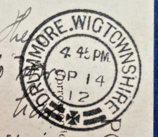 FINE DRUMMORE    POSTMARK    WIGTOWNSHIRE  VINTAGE  POSTCARD -