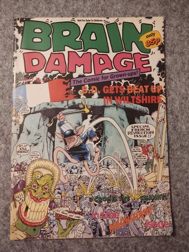Brain damage comic for - brain, grown
