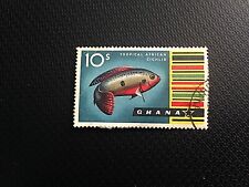 GHANA POSTAGE STAMP - AFRICAN CICHLID - 10s - 1967 - USED