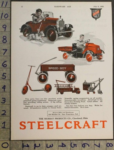 1925 steelcraft pedal - steelcraft,