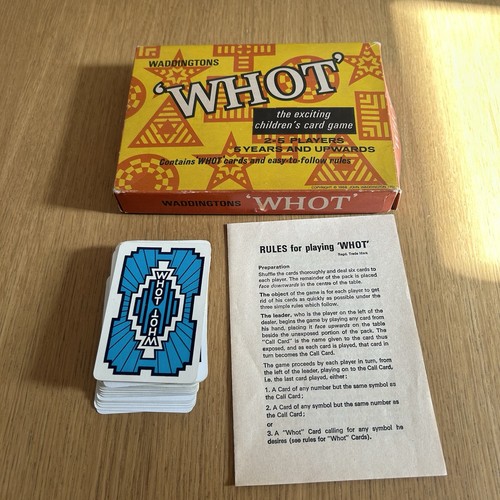 Waddingtons whot card - card, game