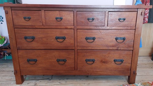 Solid oak chest - solid,